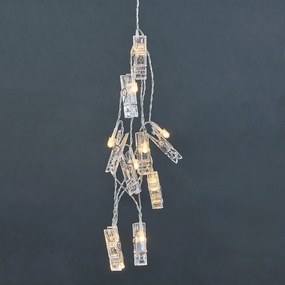 CLIP ART LED Svetelná reťaz s USB štipce 10 svetiel