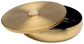 Shine dekoračná dóza zlatá Ø24 cm