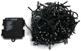 Aigostar - vonkajší LED vianočný svetelný reťazec 400xLED/8 režimov 4xAA 20,3 m studená biela