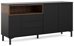 Čierna komoda 176x90x49 cm Roomers – Tvilum