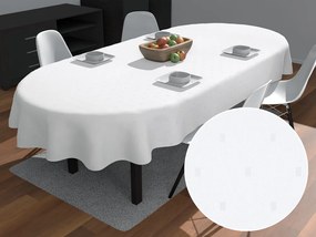 Biante Teflónový oválny obrus TF-084 Obdĺžničky na bielom 120x180 cm