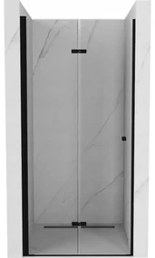 Mexen Lima skladacie sprchové dvere 80 cm, transparentnéné, čierna - 856-080-000-70-00