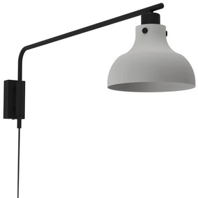 EGLO Vintage nástenná lampa MATLOCK, 1xE27, 40W, sivá