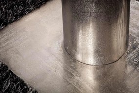 Dizajnový jedálenský stôl Propeller 94 cm strieborný