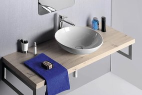 Sapho Sapho, DIMP keramické umývadlo na dosku, Ø 46cm, biela, WH060