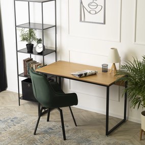 Písací stôl Ross 120 cm dub zlatý/čierny