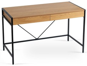 JAKS Písací stôl hnedý Ally 123 cm