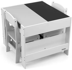 Detský stôl SVEN biely s dvomi stoličkami