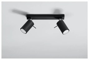 Čierne bodové svietidlo 8x30 cm Etna – Sollux