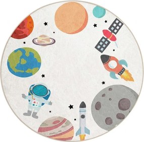 Prateľný detský hrací koberec ø150 cm Space Trip – Mila Home