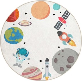 Prateľný detský hrací koberec ø120 cm Space Trip – Mila Home