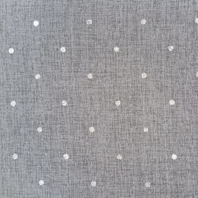 ZÁCLONA NA KRÚŽKOCH DOTI 140X250 CM BIELA
