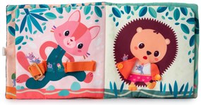 Lilliputiens - textilná knižka - Učíme sa obliekať - psík Jules