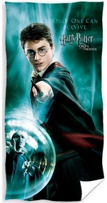 Carbotex Bavlnená froté osuška 70x140 cm - Harry Potter Prežiť môže len jeden