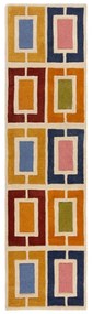 Ručne tkaný vlnený behúň 60x230 cm Retro Blocks – Flair Rugs