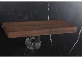 SADA 3x Nástenná polica BORURAF smrek/čierna