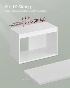 Konferenčné stolíky, príručné stolíky súprava 3 ks, prispôsobiteľné, biele