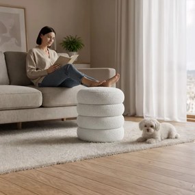 Taburetka SNUGGO MIST biela