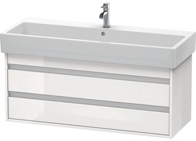 DURAVIT Ketho závesná skrinka pod umývadlo, 2 zásuvky, 1150 x 440 x 480 mm, biela vysoký lesk, KT663902222