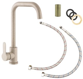 Gamma Steel, stojanková drezová batéria h-320, béžová škvrnitá, GMA-BSK-B