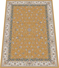 Koberec Sultan 1200 Gold – žltý obdĺžnik s orientálnym vzorom Rozmer: 200x300 cm