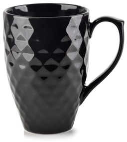 Porcelánový hrnček DIAMENT BLACK 280 ml čierny