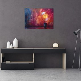 Sklenený obraz - Nápad (70x50 cm)
