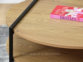 Konferenčný stolík Dario (dub + čierna). Vlastná spoľahlivá doprava až k Vám domov. 1111597