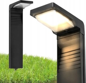 Solárna LED záhradná lampa na záhradný stĺpik so senzorom súmraku