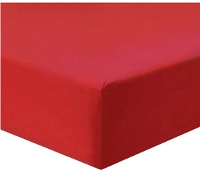 Posteľná plachta jersey červená TiaHome - 200x220cm