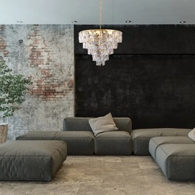 Luster Chelsea, 1x krištáľové tienidlo, (fi 50cm), g