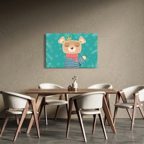 Obraz - Mávajúci medvedík (90x60 cm)