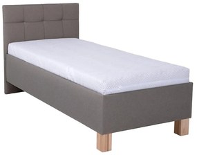 Čalouněná posteľ s úložným priestorom bez matraca MARIA ONE 90x200 cm taupe PO0064