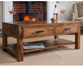 furniture-nabytek.cz - Konferenčný stolík drevený z masívu palisander 110x60x45