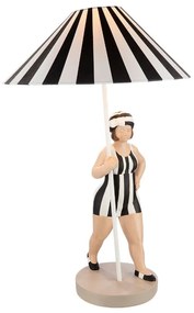 Retro svietidlo čierno biele BECKY