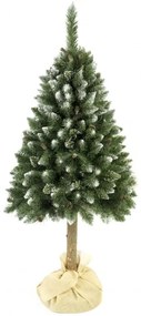 TRENDIE Vianočný stromček Borovica diamantová so šiškou na pníku 220 cm
