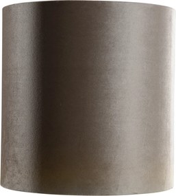 Zamatové tienidlo na lampu Taupe Cylinder 40/40/40