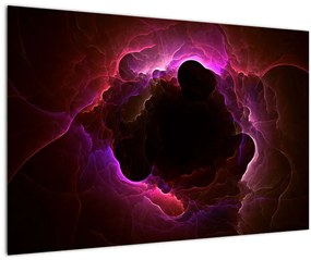 Obraz - abstrakcie mraku (90x60 cm)