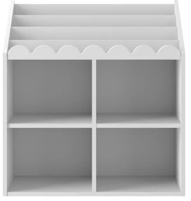 Bellamy Detská knižnica BOOK NOOK SNOW 71x76 cm, biela