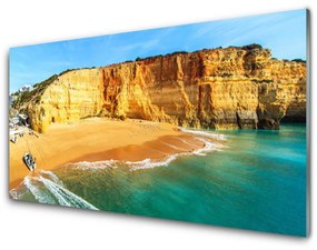 Obraz na akrylátovom skle Záliv krajina 100x50 cm