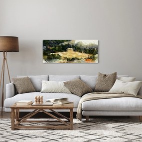 Obraz - Chrám Dia, Atény, Grécko (120x50 cm)