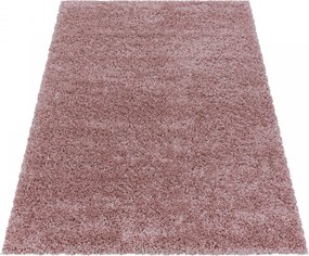 Ayyildiz, AKCIA: 140x200 cm Kusový koberec Sydney Shaggy 3000 rose, ružová, obývacia izba