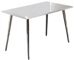 Tempo Kondela Jedálenský stôl 120x70, MDF+chróm, extra vyský lesk HG, PEDRO