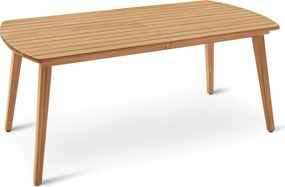 Rozťahovací záhradný stôl so zaoblenými prednými stranami, cca 180 ‒ 240 cm