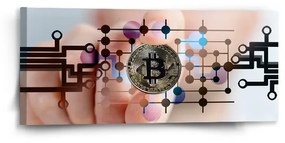 Sablio Obraz Bitcoin - 110x50 cm