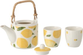 Set 2ks hrnček + kanvička s citrónmi Casa Limone - 16 * 11 * 12 cm / 600 ml