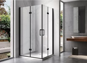 BPS-koupelny Obdĺžnikový sprchovací kút ZES KZ12B-BL 100x80 čierna/transparent - bez vaničky