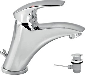 Novaservis, Umyvadlová baterie s výpustí Metalia 57 chrom, 57002-0