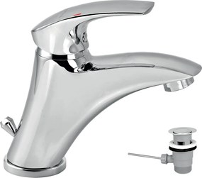 Novaservis, Umyvadlová baterie s výpustí Metalia 57 chrom, 57002-0