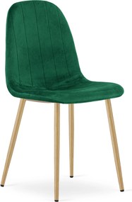 Jedálenská stolička PADVA VELVET, zelená
